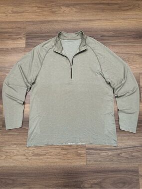 Lululemon Metal Vent Tech Half Zip in Tan/Taupe Size XXL